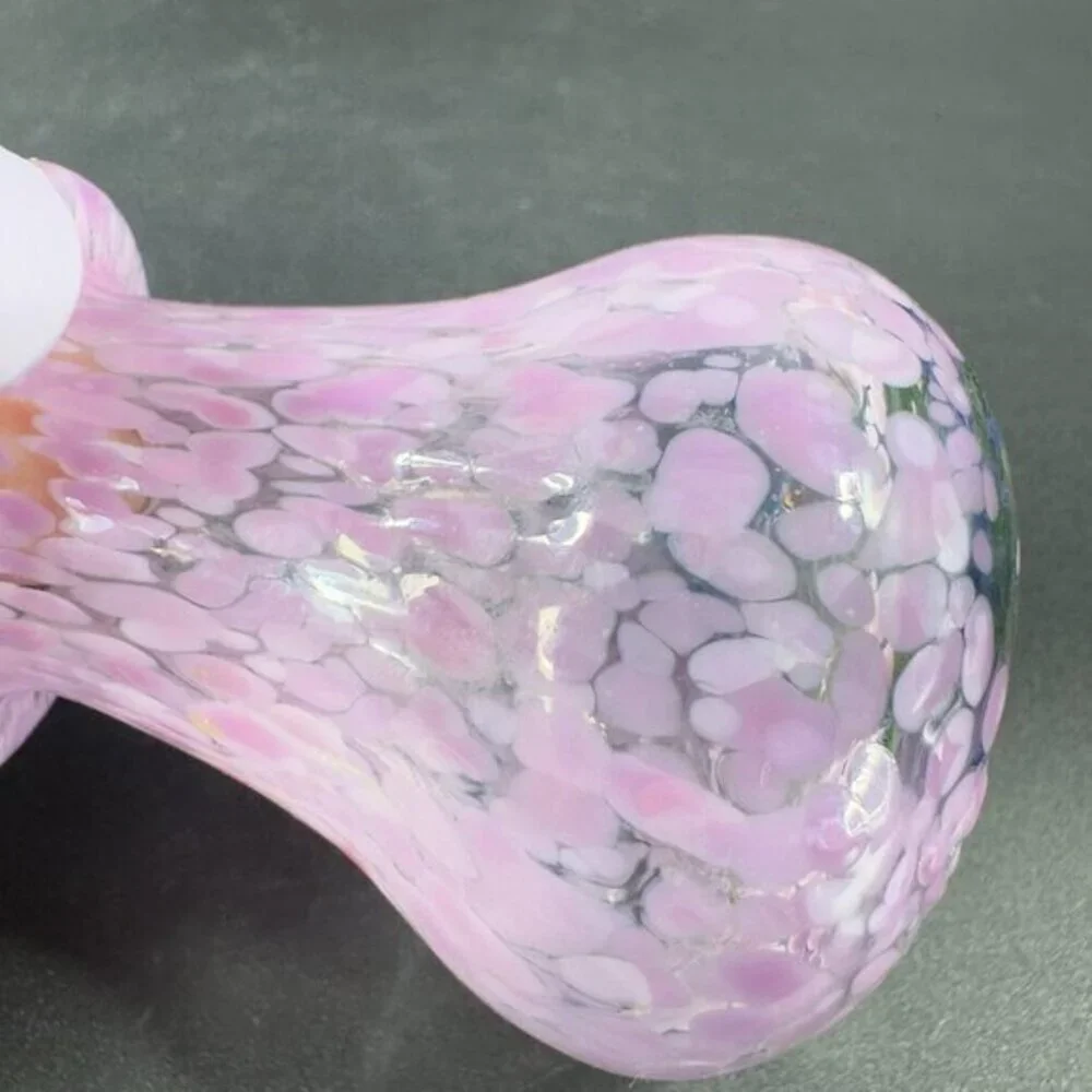 Kosta Boda Sweden‎ Hand Blown Small Mini Vase Vessel Multicolor Speckled Signed